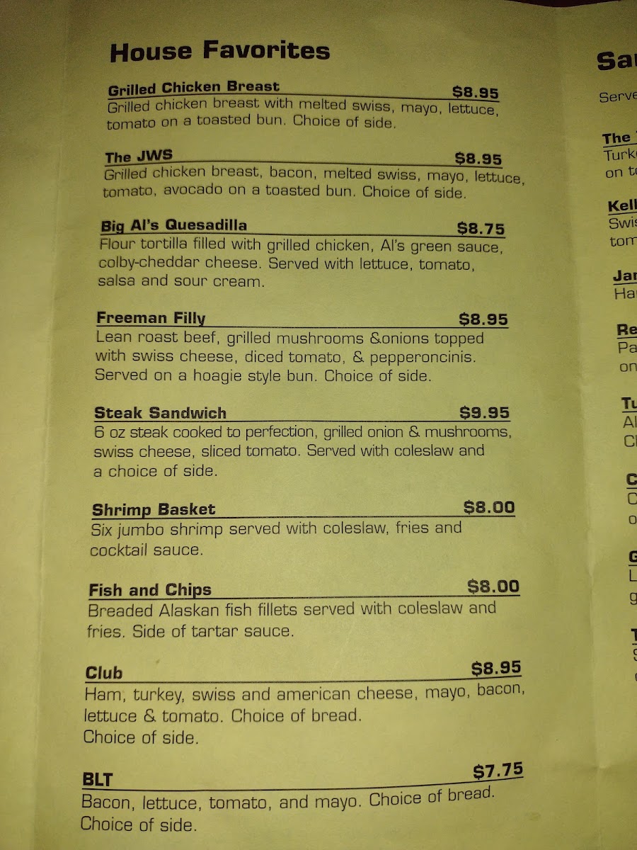 Pomeroy's Menu - Image 3